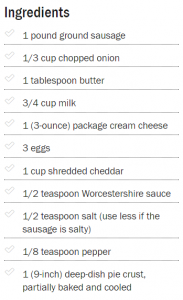 recipe ingredients