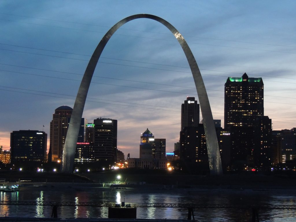 Gateway Arch in St. Louis, Missouri